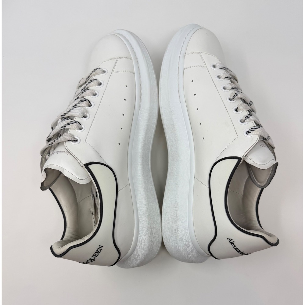 Alexander McQueen Oversized Sneaker White/Black Trim Size 13.5 US 46.5 EU - Picture 4 of 8